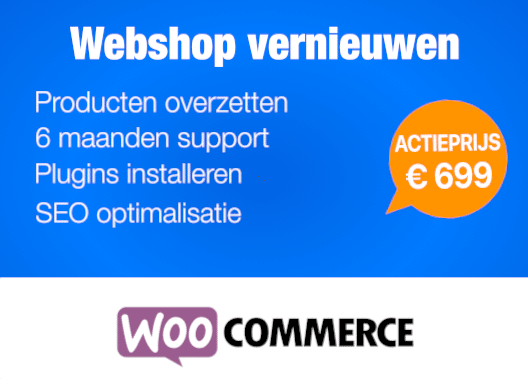 banner webshop vernieuwen